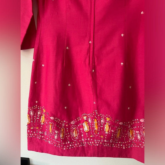 Lilly‎ Pulitzer Shift Dress Size 6 Pink Embellished Preppy Knee Length Jersey - Picture 13 of 16